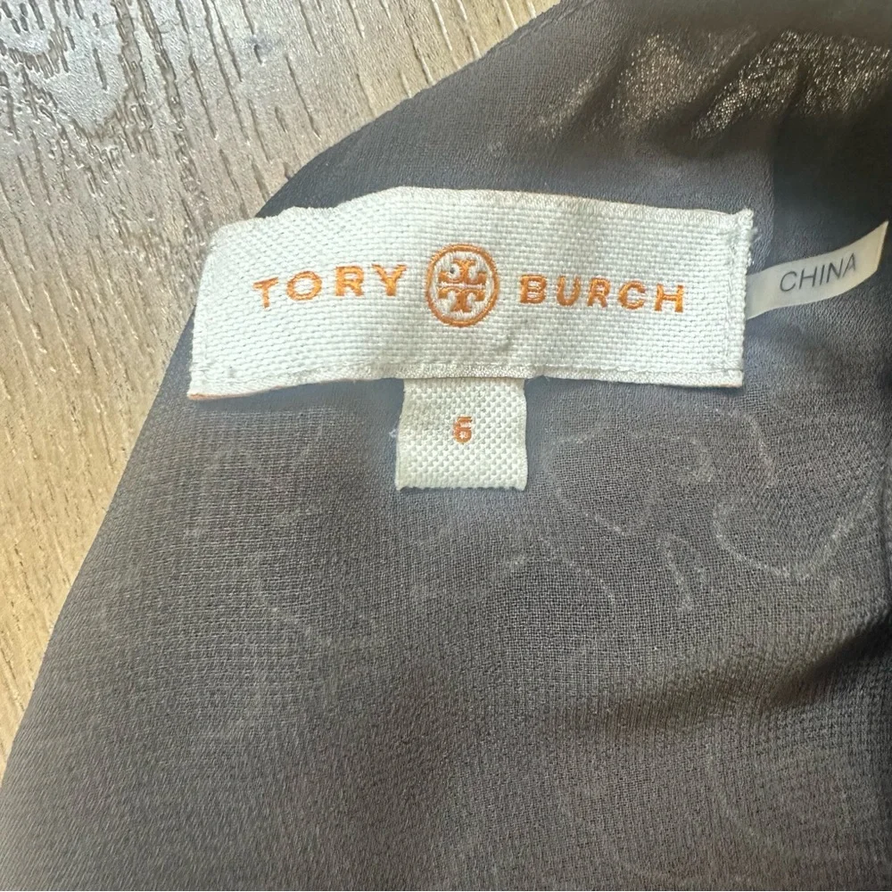 NWT Tory Burch Tanya Size 6‎ Brown 100% Silk Abstract Leopard Sleeveless Blouse